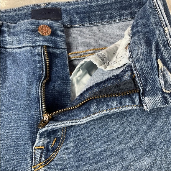 MOTHER Women’s Size 25 High Waisted Looker Ankle Fray Jeans In Big Sky - Picture 9 of 14
